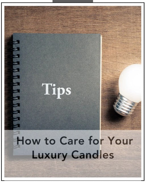 how to care for your luxury beeswax candles